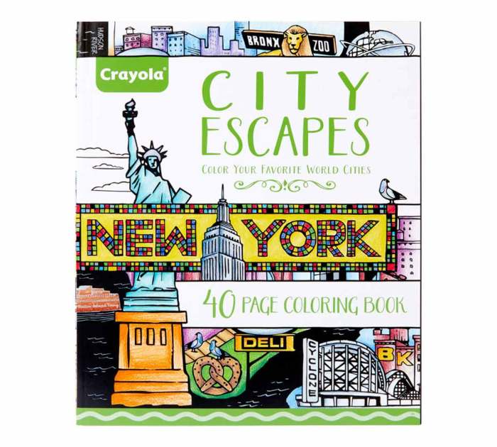 City escapes coloring book chicago