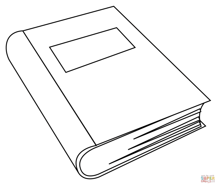 Book coloring pages free printable