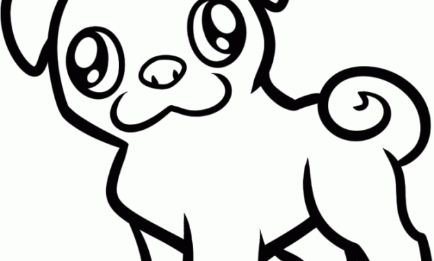 Coloring Pages Baby Animals Pug