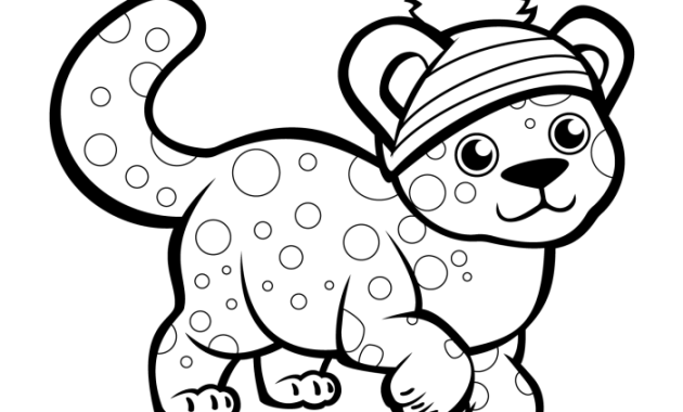 Cute Winter Animal Coloring Pages