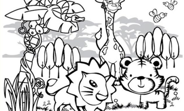 Forest animals coloring pages