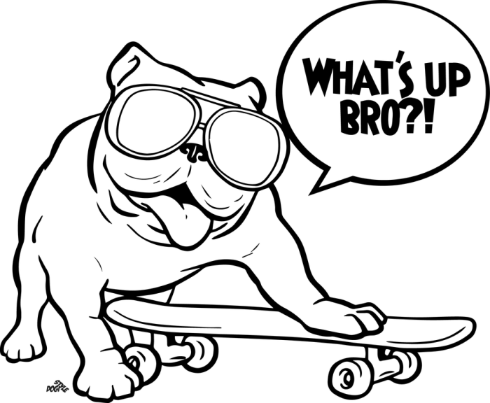 Coloring pages baby animals pug