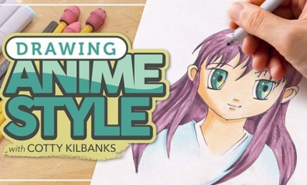 Drawing & coloring anime-style characters 4 course