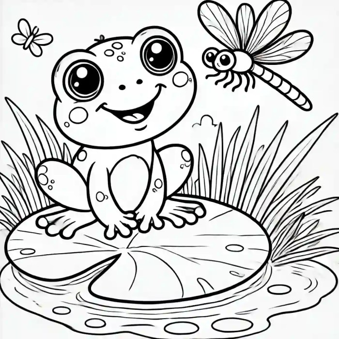 Flowers and animals coloring pages