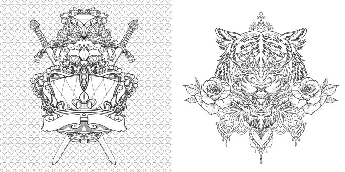 Best tattoo coloring book