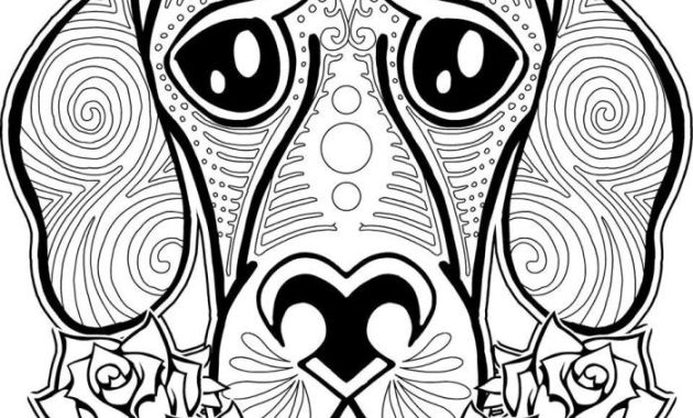 Grown up coloring pages animals