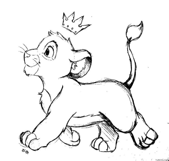 Disney little animals coloring pages