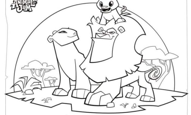 Coloring page animal jam