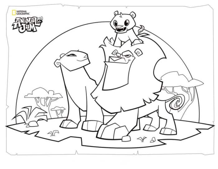 Coloring page animal jam