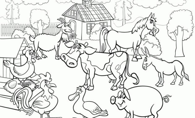 Farm Animal Coloring Pictures A Colorful Exploration