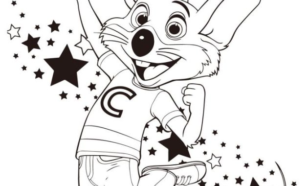 Chuck e cheese coloring book game