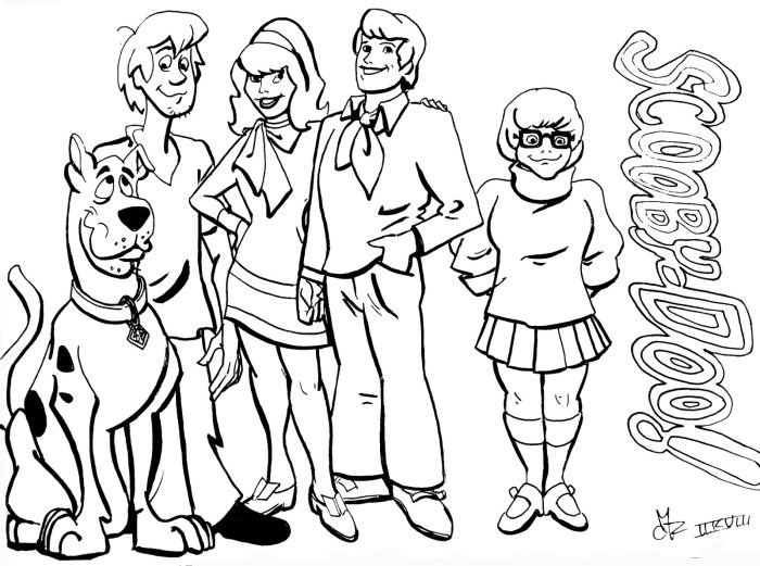 Coloring book scooby doo