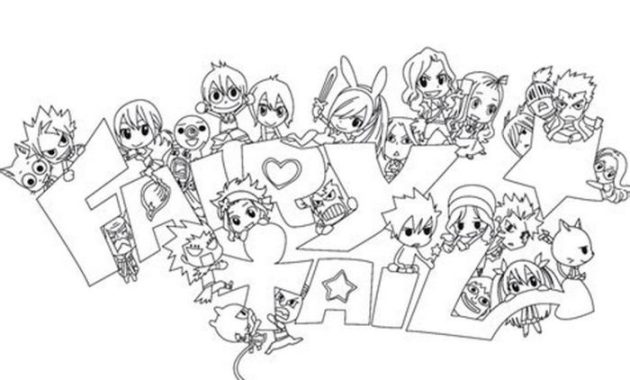 Fairy Tail Anime Printable Coloring Pages