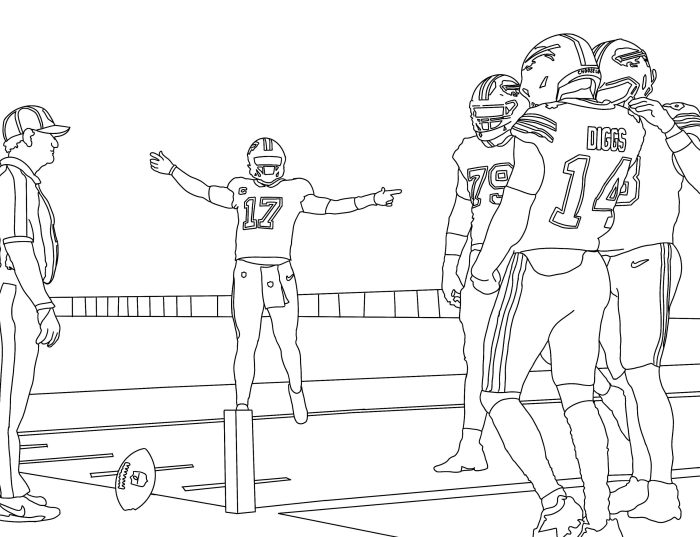 Buffalo bills coloring book