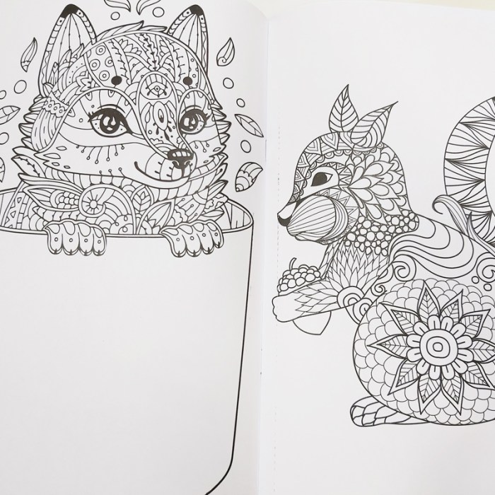 Creative animals coloring book