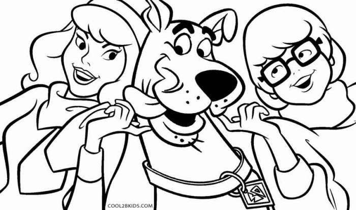 Coloring book scooby doo