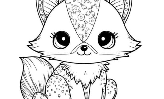 Coloring pages of animals cute