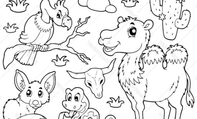 Desert Animals Coloring Pages to Print Easy+