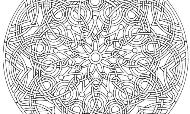 Anime Mandala Coloring Pages A Creative Fusion