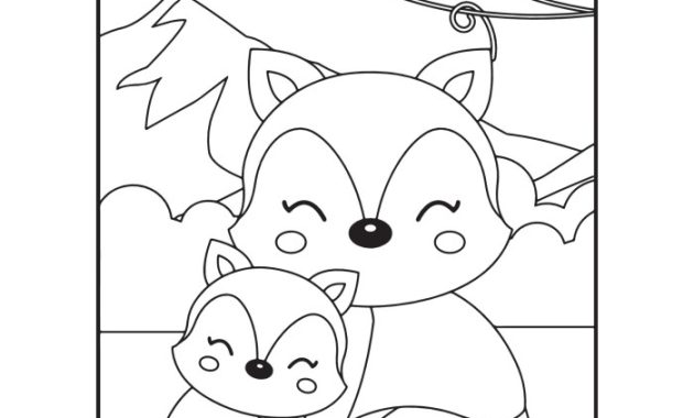 Folding Coloring Pages Animal Fun