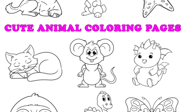 Hibernation animals coloring pages