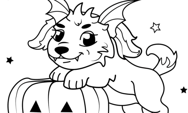 Halloween animal coloring pages printable