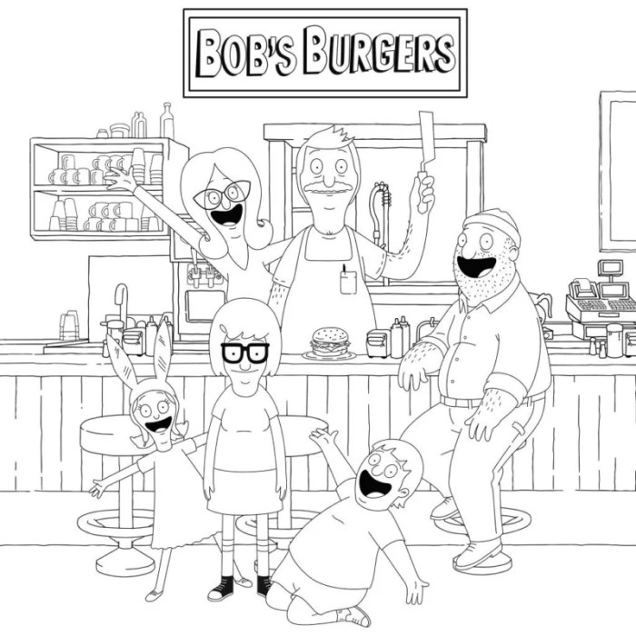 Bob's burgers stoner coloring book