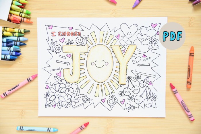 Choose joy coloring book