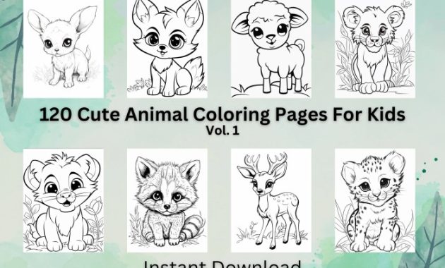 Cute animals coloring pages florida