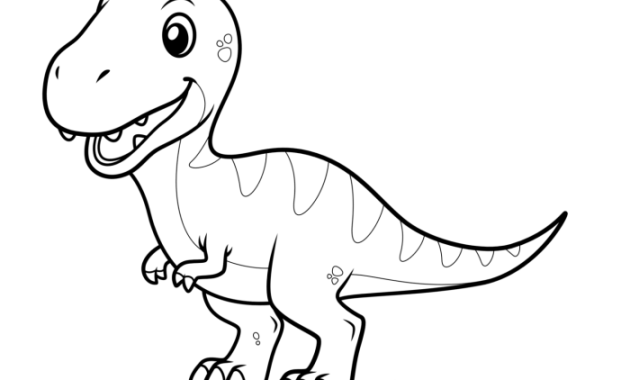 Dinosaur stuffed animal coloring