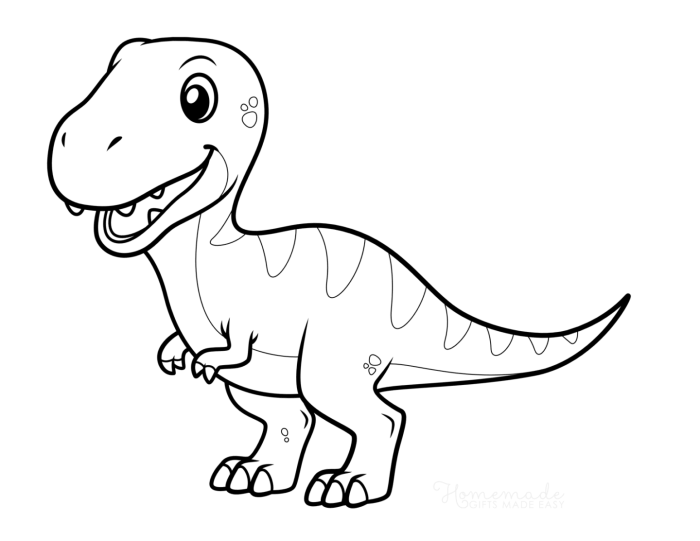 Dinosaur stuffed animal coloring