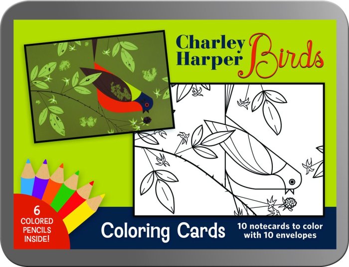 Charley harper coloring book of birds