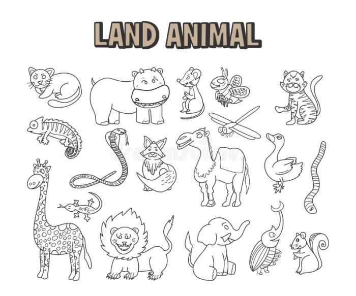 Land animals coloring pages grassland animal preschool farm printable zoo easy print preschoolers getcolorings color wild getdrawings colorings