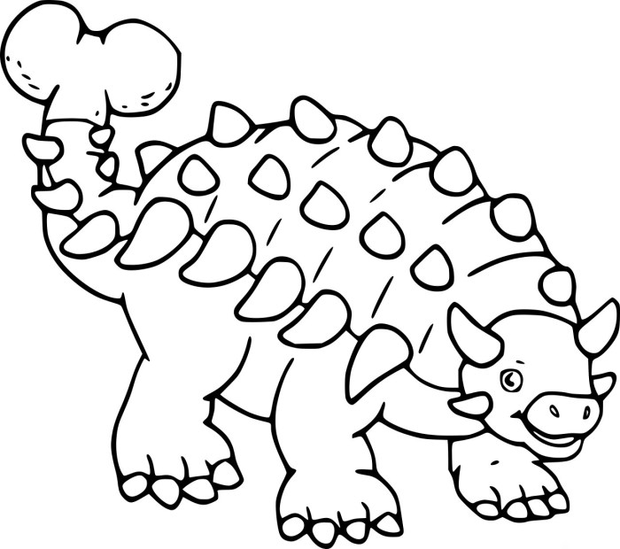 Dinosaur stuffed animal coloring