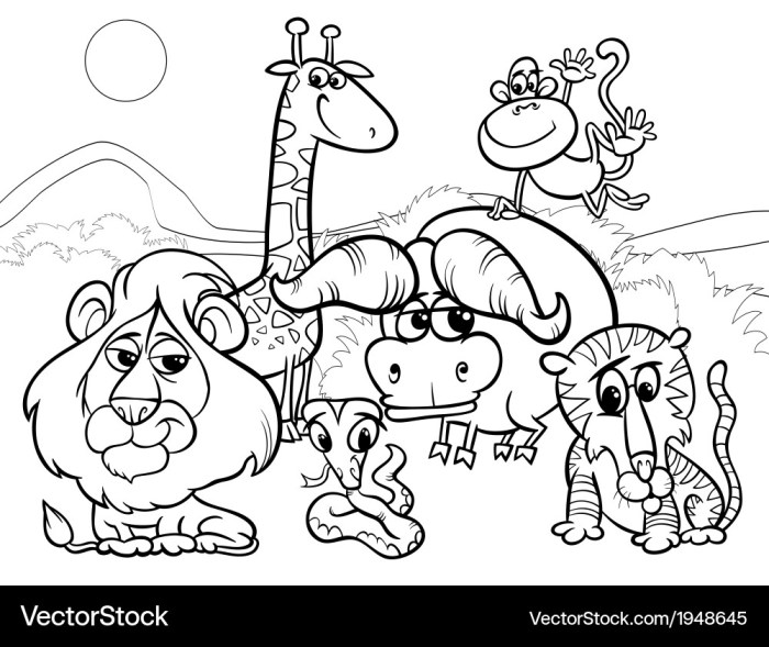 Free printable coloring pages of cartoon animals