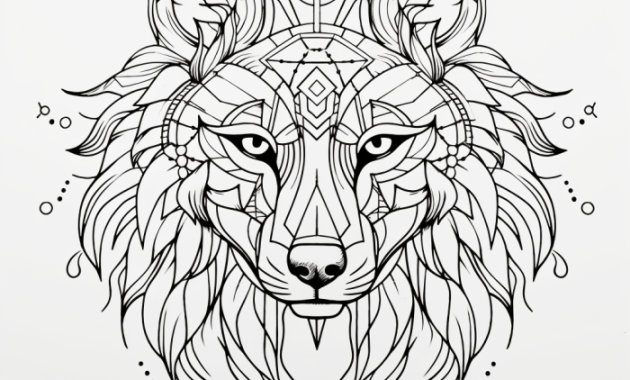 Easy coloring spirit animals