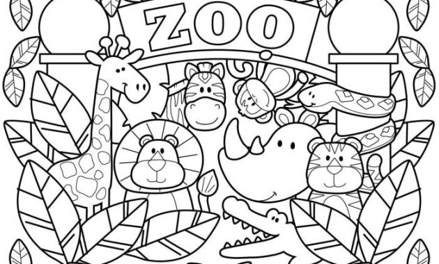 Zoo animal alphabet coloring pages