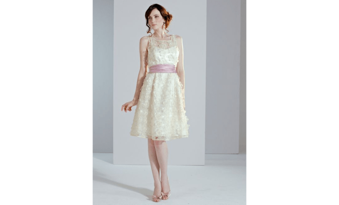 Short white dresses for wedding reception