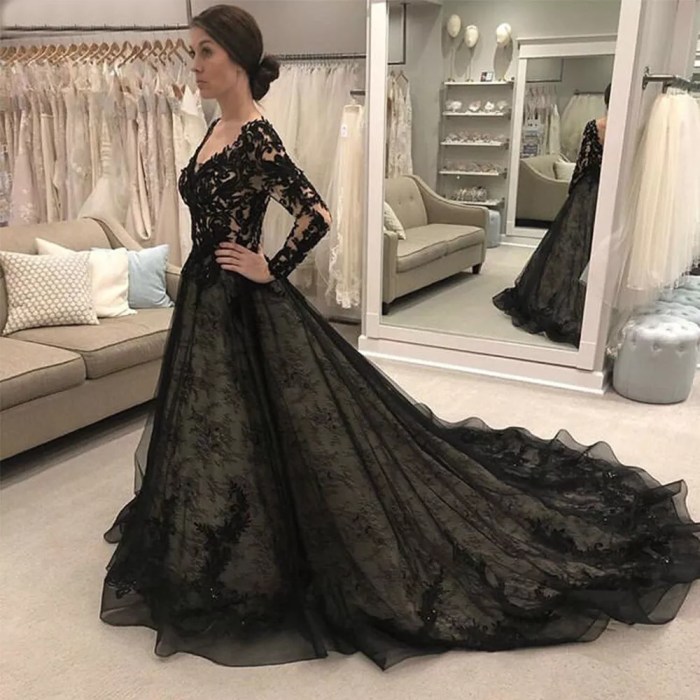 Black short wedding dress