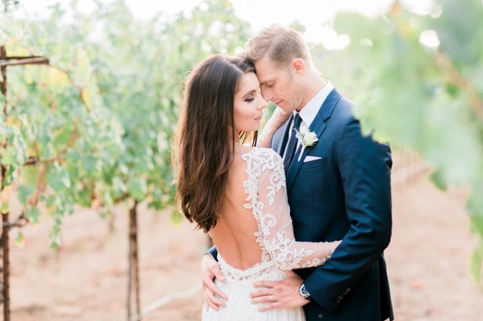 Wedding dresses with lace and open back