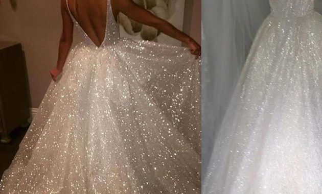 Sparkly Wedding Dresses with Sleeves