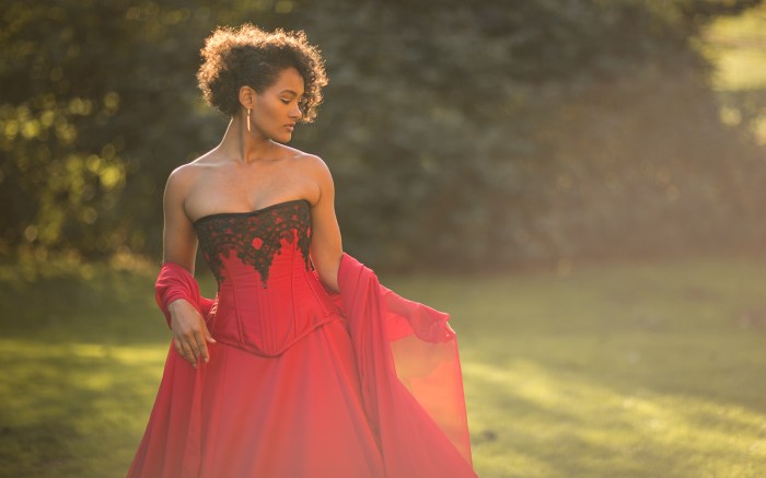 White black and red wedding dresses