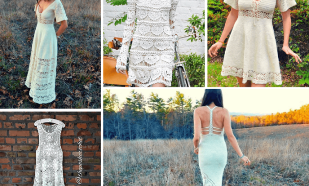 Crocheting a wedding dress