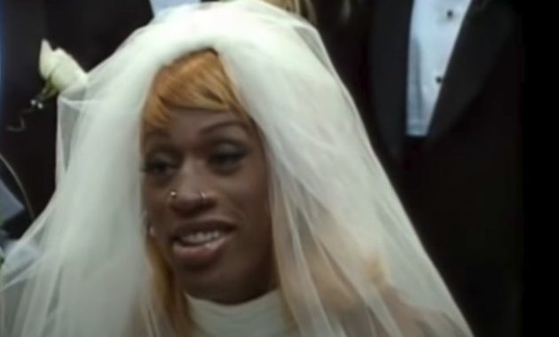 Dennis rodman doll in wedding dress