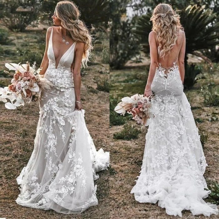 Black and white lace wedding dresses