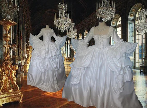 Wedding dresses from the 1700's