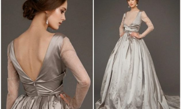 Silver dress for wedding guest