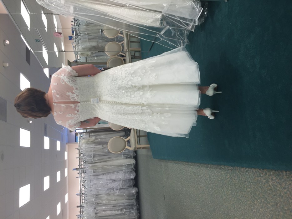 Size 12 in wedding dress