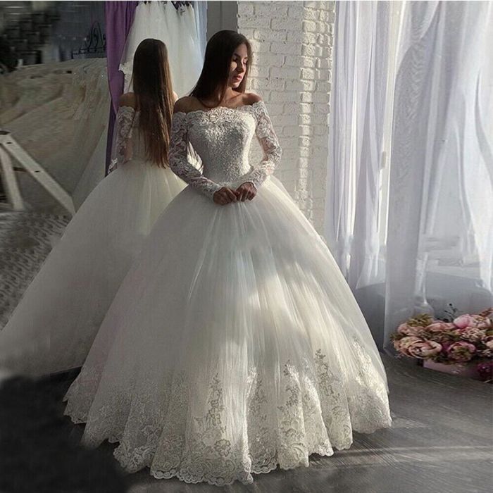 White princess wedding dresses