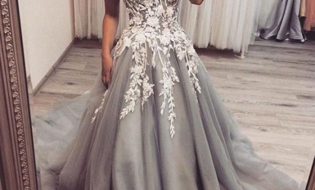 Silver grey dresses for wedding guest